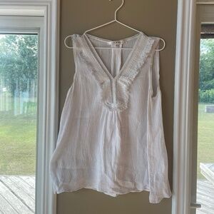 Max Studio White Cotton Top - Size Small